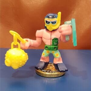 2 inch Akedo Ultimate Warriors Series 2 Wildtide Figure Loose